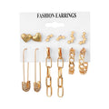 Women’s Stylish Crystal Earrings Set – Elegant Zinc Alloy Jewelry for Women