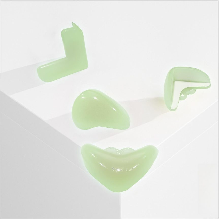 Fluorescent Glow-in-the-Dark Corner Protectors – Baby Safety Table Edge Guards