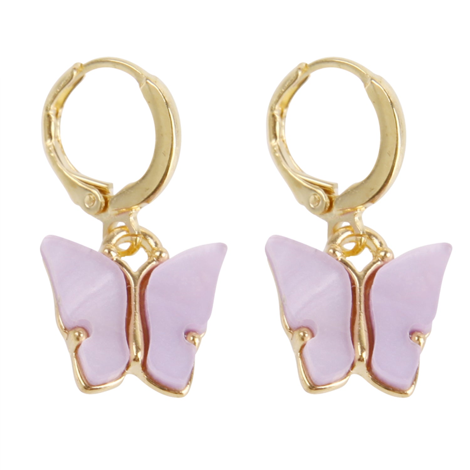 Gold Butterfly Pendant Choker Necklace for Women – Elegant Alloy Jewelry, 14 Inch