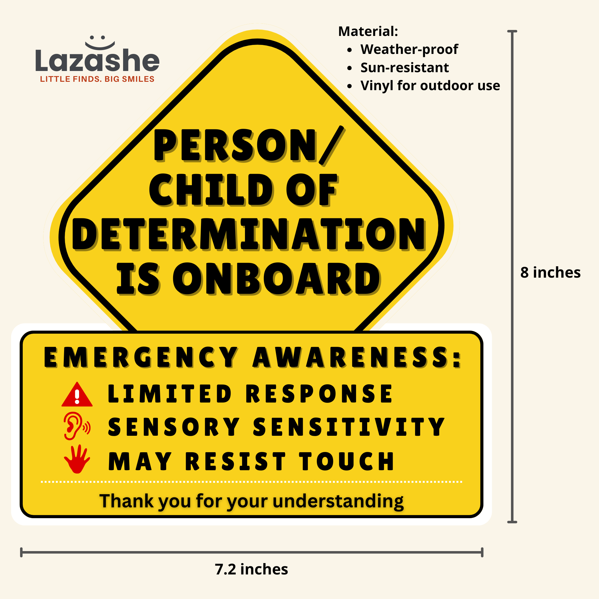 Autism Awareness Car Sticker — Weather-Proof-Sun Resistant Vinyl Decal