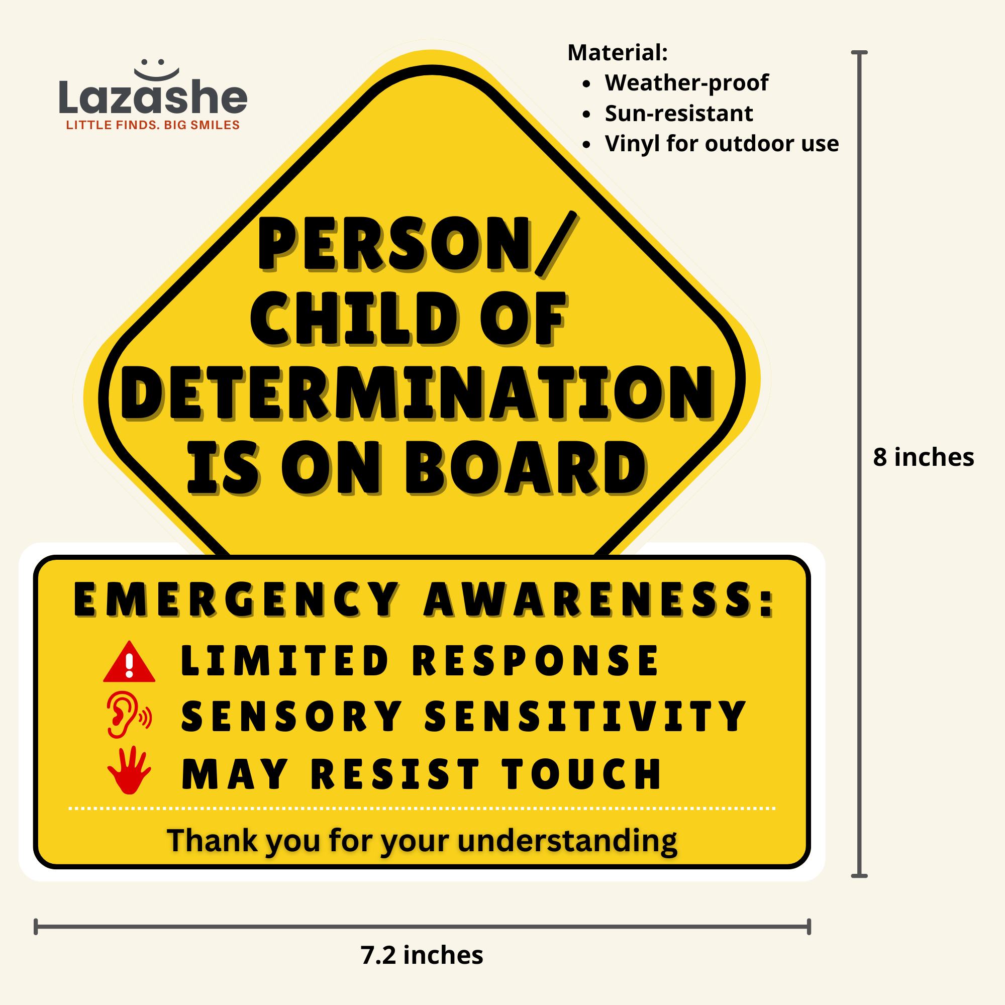 Autism Awareness Car Sticker | Autism Passenger On Board Decal
