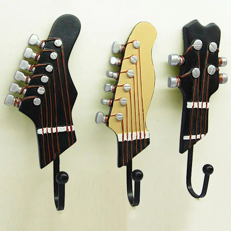 Resin Guitar Coat Hook for Modern Decor