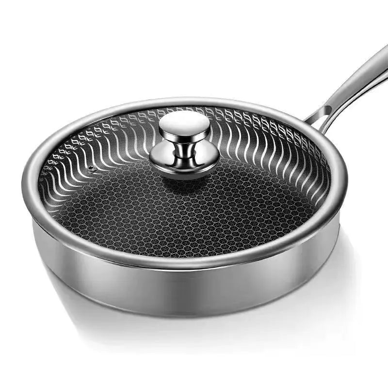 304 Stainless Steel Frying Pan – Premium Non-Stick Healthy Cooking Pan