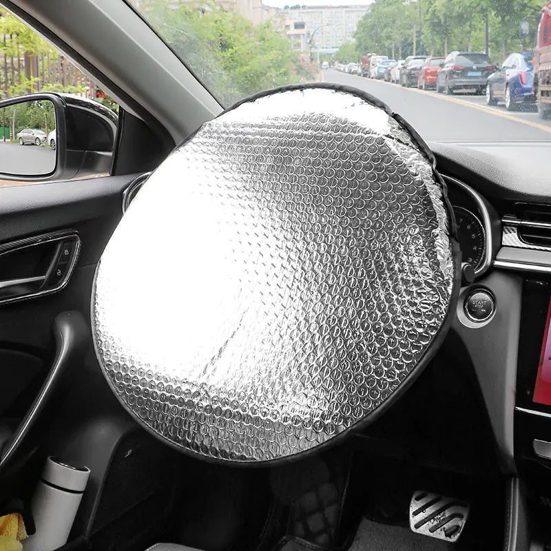 Car Steering Wheel Sunshade for Summer Heat Protection