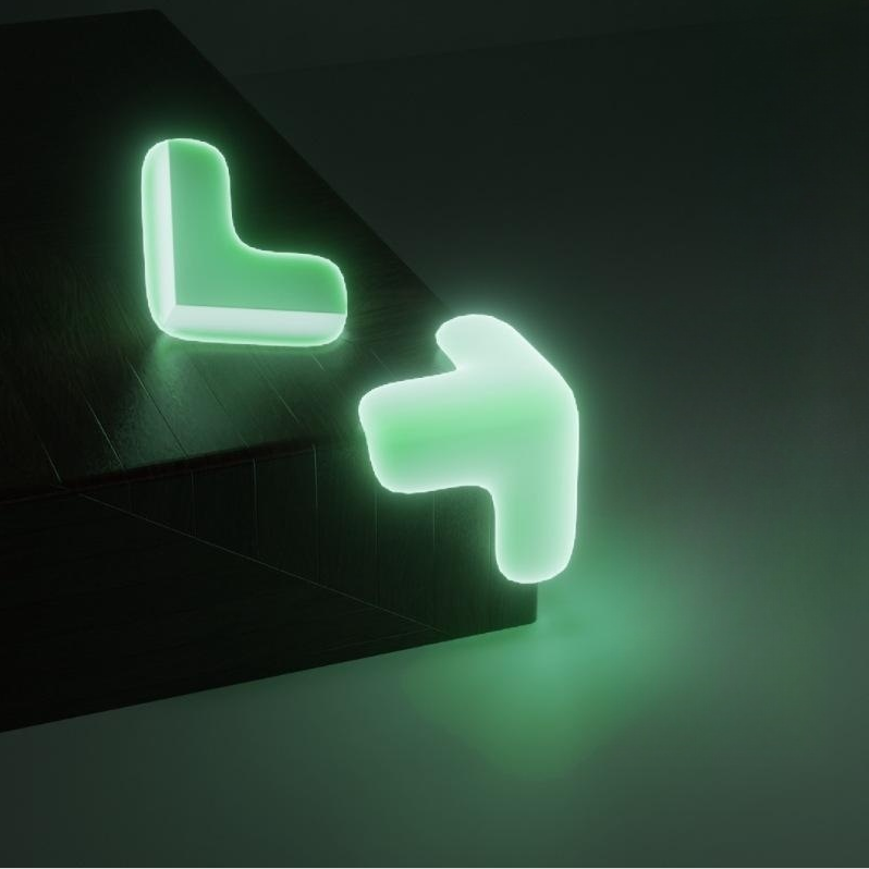 Fluorescent Glow-in-the-Dark Corner Protectors – Baby Safety Table Edge Guards