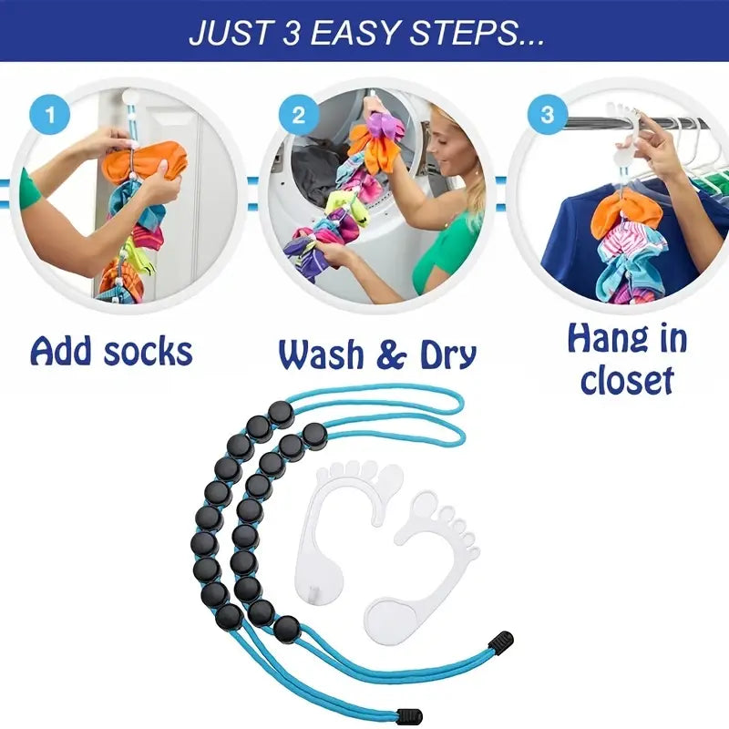 Foldable Closet Rack for Instant Sock Organization