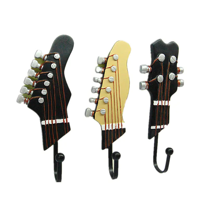 Resin Guitar Coat Hook for Modern Decor